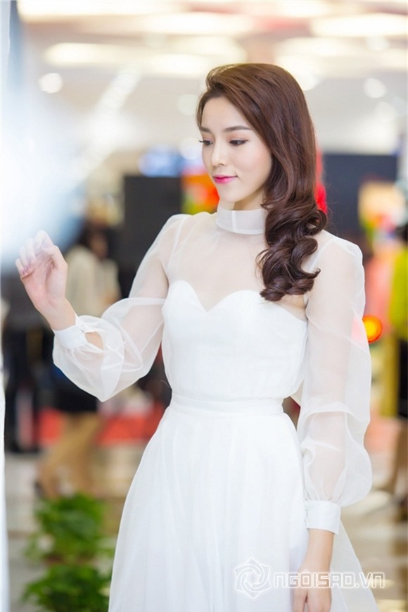 Hoa hậu Kỳ Duyên mặc lại váy Hà Hồ 8
