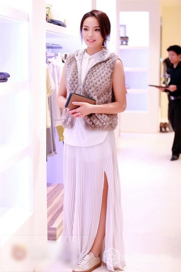 Hoa hậu Kỳ Duyên mặc lại váy Hà Hồ 3