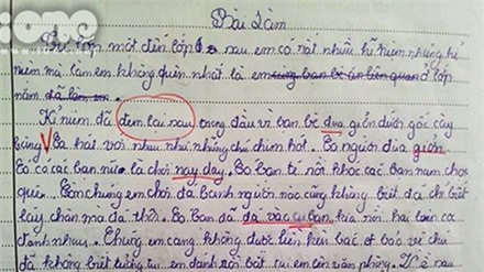 Bài văn kể lại kỷ niệm của học sinh lớp 6.