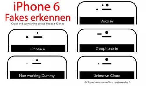 iPhone 6, hàng giả, phân biệt, hàng thật, 10 mẹo, thủ thuật