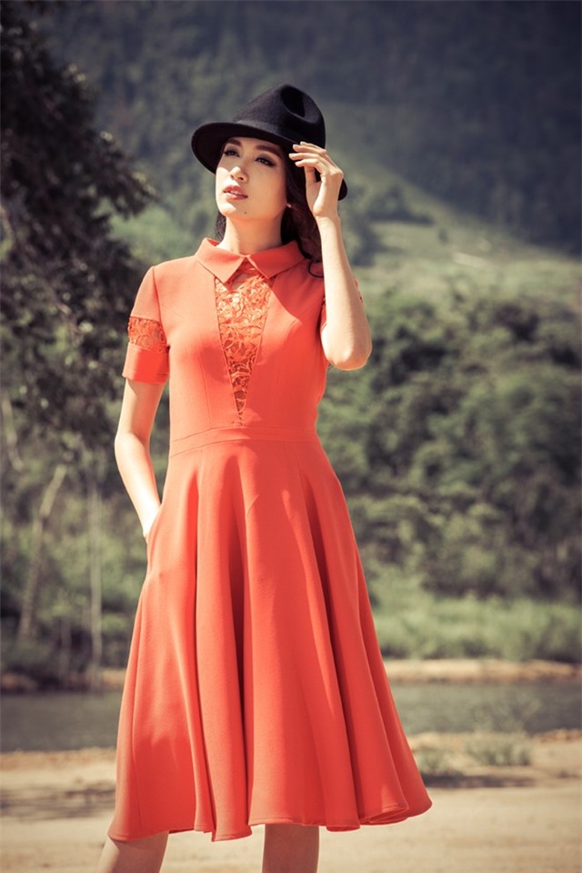 Á hậu Lệ Hằng với vẻ đẹp cổ điển