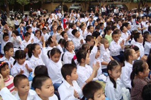 Hiện nay, giáo dục giới tính cũng đã được đề cập tới trong chương trình giáo dục tiểu học như một nội dung quan trọng. Ảnh: Q.Anh