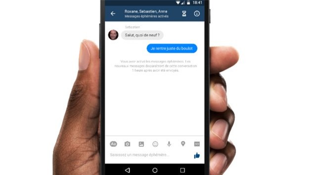 Facebook, tin nhắn tự huỷ