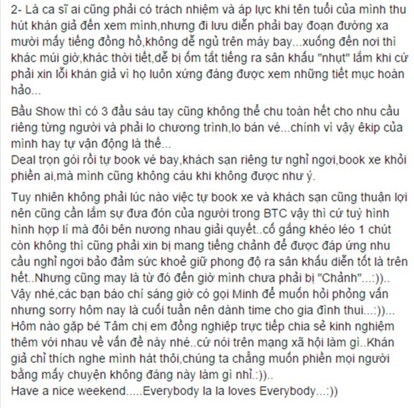 Thu Minh lên tiếng sau khi bị cho là 'đá xéo' Mỹ Tâm 2
