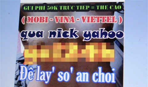 gai goi, ban dam, mai dam Online, Cong an, moi gioi mai dam