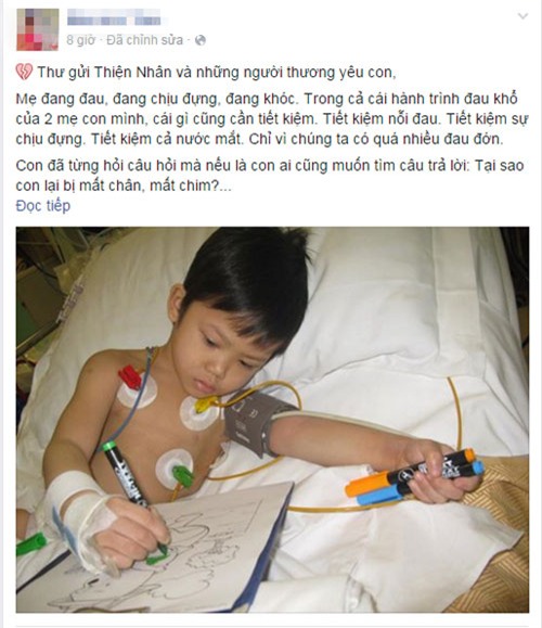 Xúc động với bức “tâm thư” của mẹ bé Thiện Nhân - 2