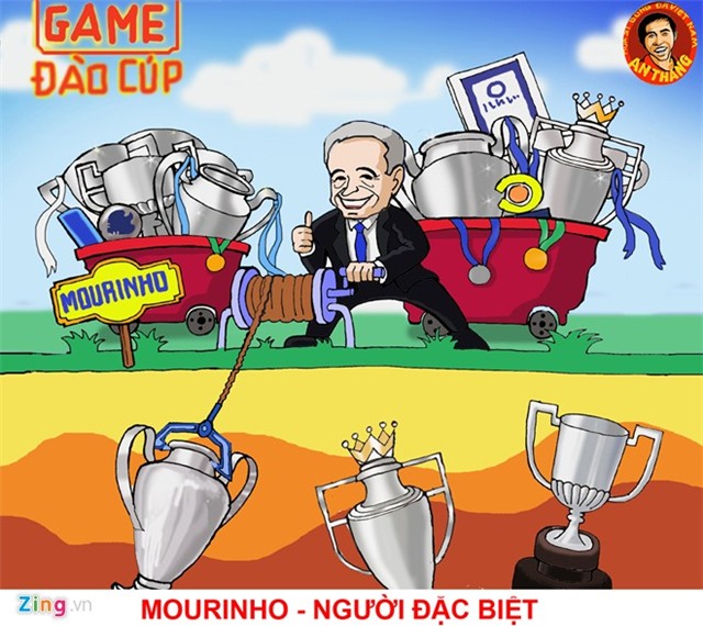 Hí họa: Mourinho hóa ông già Noel phát quà cho đối thủ