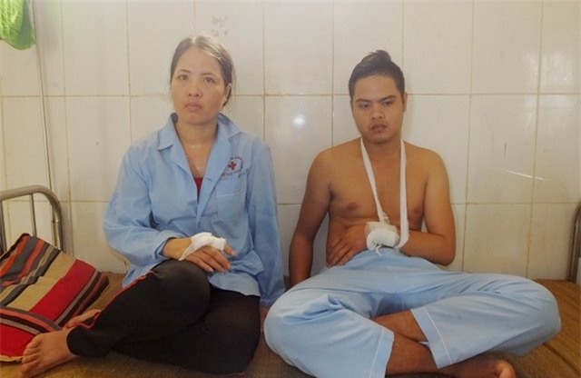 con gai Doi pho CSCD, chem nguoi, nhom thanh nien, thac Voi, Thanh Hoa