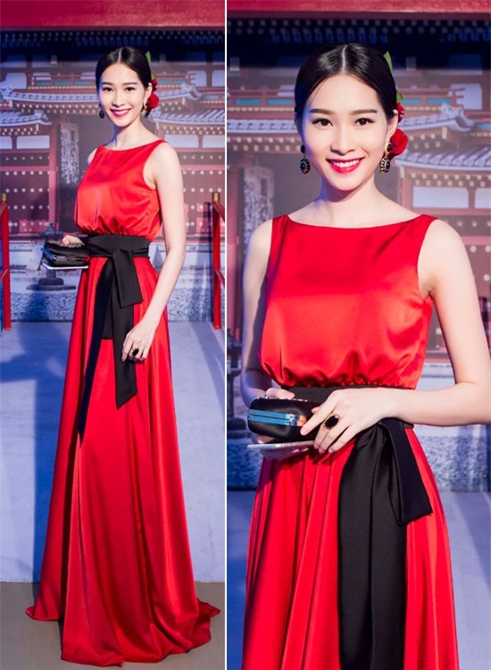 Gam đỏ nóng bỏng thống trị mỹ nhân Việt ngày thu