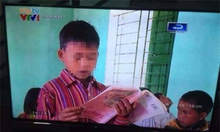 truyền hình, nhận lỗi, VTV, đọc sách ngược, học sinh