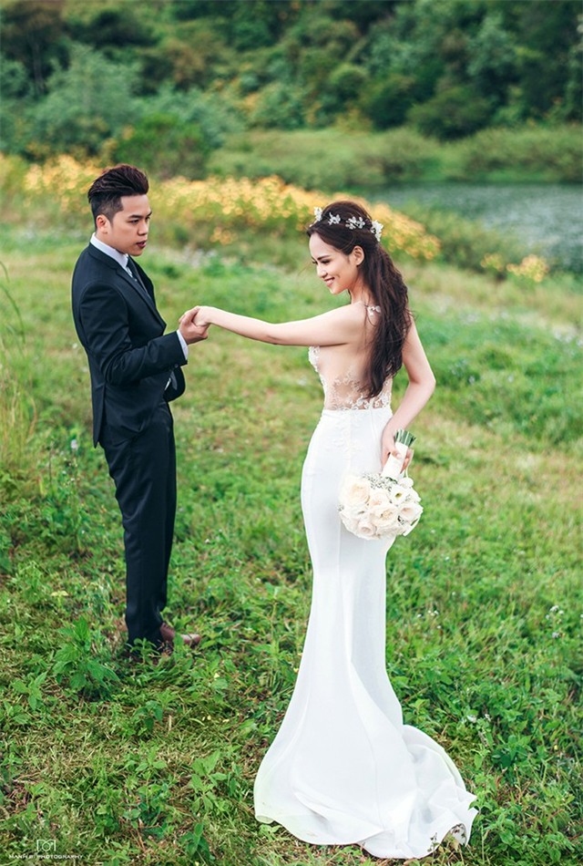 Diễm Hương khoe ảnh cưới lãng mạn ở Đà Lạt