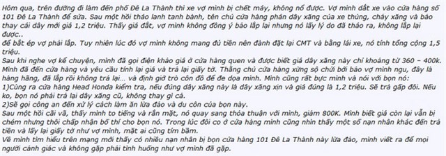 xe máy, chặt chém