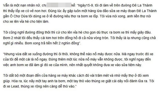 xe máy, chặt chém