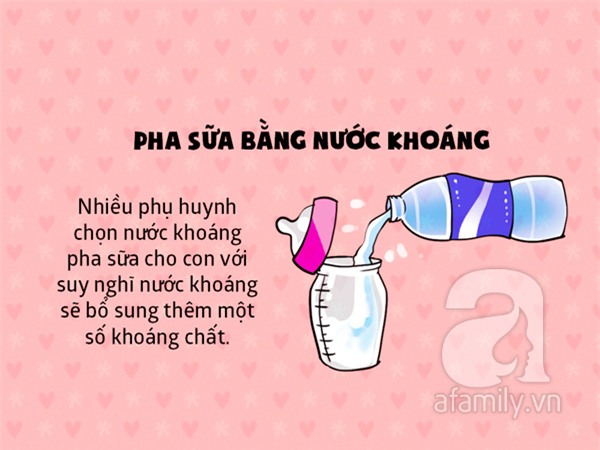 Sai lầm khi pha sữa