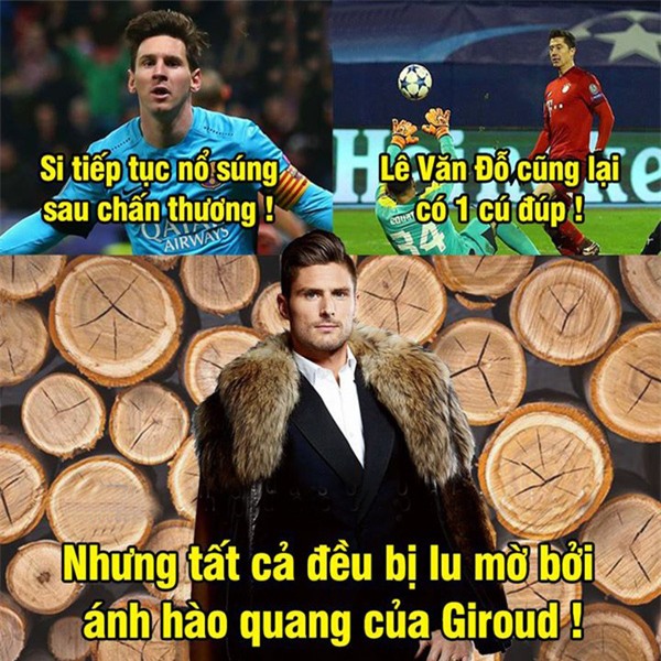Ảnh chế: "Người gỗ" Giroud hủy diệt các vị thần Hy Lạp - Ảnh 3.