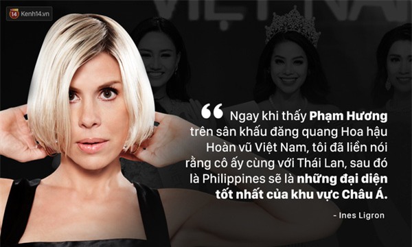 Phỏng vấn "Bà trùm Hoa hậu" Ines Ligron: "Phạm Hương tỏa ra hào quang của một Hoa hậu Hoàn vũ" - Ảnh 3.