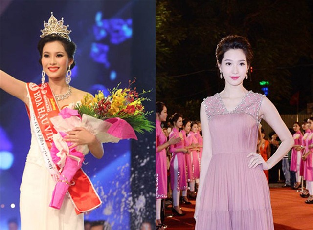 Ngắm nhan sắc 14 hoa hậu Việt Nam khi đăng quang và hiện tại - 14