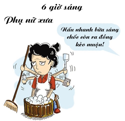 'Rất chuẩn' sự khác nhau giữa phụ nữ xưa và nay... - 5