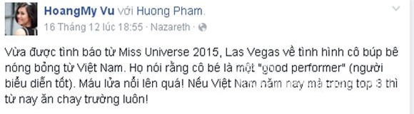Hoàng My dự đoán Phạm Hương đoạt Á hậu 4