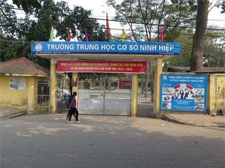 Trường THCS Ninh Hiệp. Ảnh: Tuổi trẻ