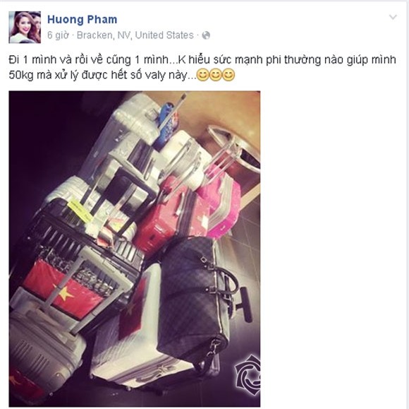 Phạm Hương xinh tươi về nước 3