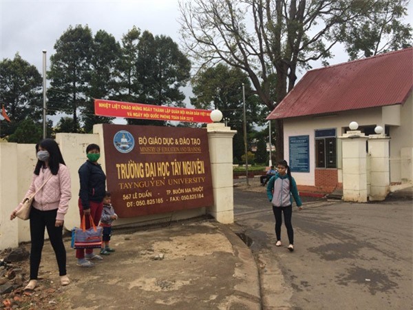 Trường Đại học Tây Nguyên nơi xảy ra việc đổi bài thi.