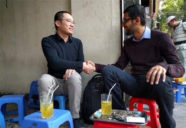 CEO Google hứa quay lại VN, Tổng giám đốc Sundar Pichai, CEO Google, Sundar Pichai đến VN, CEO Google gặp Nguyễn Hà Đông