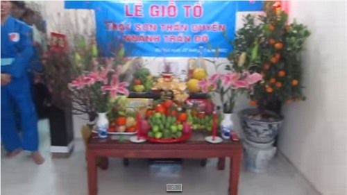 Lễ cúng tổ của môn phái Thất Sơn.