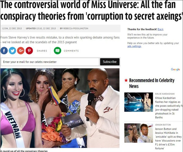 Báo Anh dẫn nghi vấn từ fan: Phạm Hương bị loại để HH Philippines nắm chắc phần thắng? - Ảnh 1.