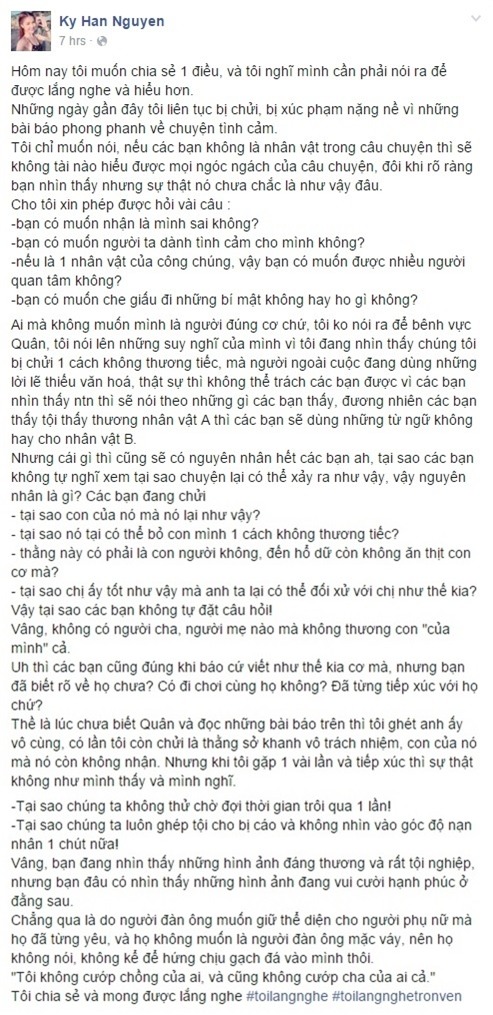 Kỳ Hân: &amp;quot;Tôi không ngại bị chỉ trích khi bảo vệ Mạc Hồng Quân&amp;quot; - Ảnh 2.