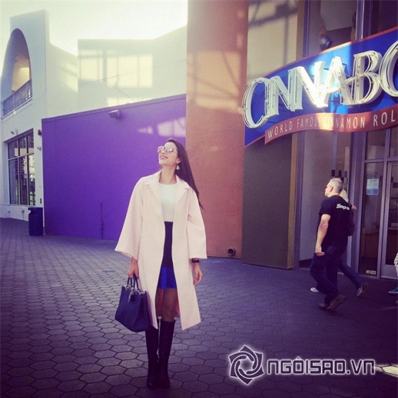 Phạm Hương khoe style cực chất tại trời Tây 7