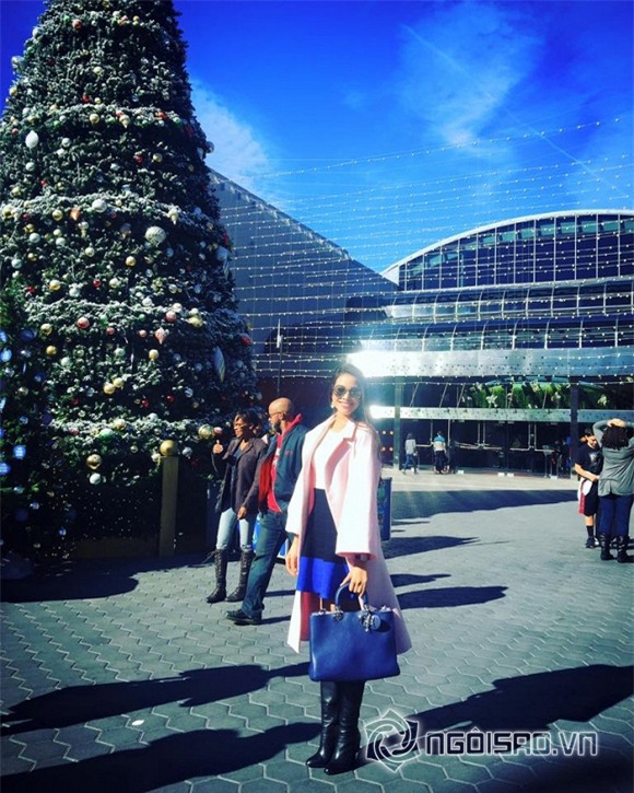 Phạm Hương khoe style cực chất tại trời Tây 12