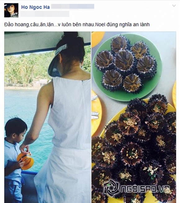 Hà Hồ vui vẻ đi chơi sau tuyên bố có thể chung giường với Cường Đô la vì con 5