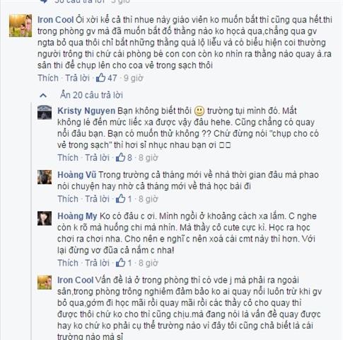 thi ngoài trời, gian lận thi cử, THPT An Dương Vương