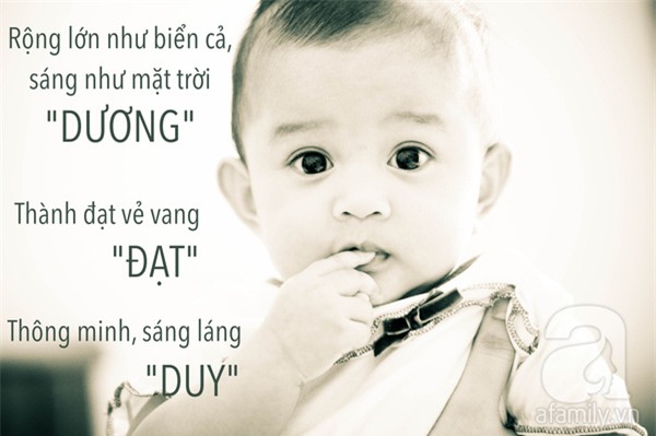 Đặt tên bé trai