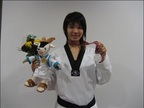 Nữ võ sĩ Taekwondo Hoàng Hà Giang