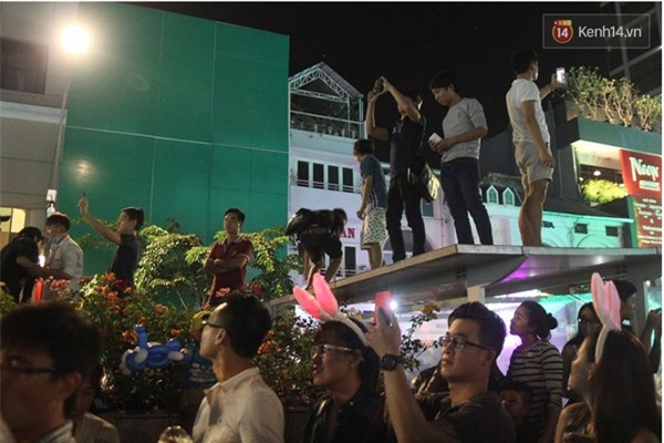 Cây cỏ nát tươm, hàng rào gãy đổ, giày dép thất lạc tứ tung... sau đêm chen lấn chào năm mới - Ảnh 7.