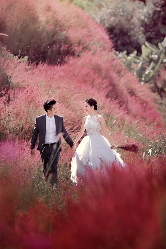 Vợ chồng Vân Trang chụp ảnh cưới lãng mạn