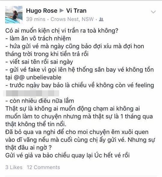 rung dong vu du hoc sinh viet o uc bi lua tien ve may bay tet hinh anh 2