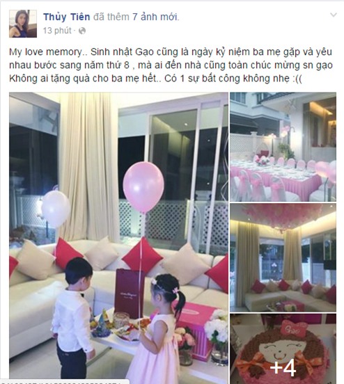 Cận cảnh tiệc sinh nhật màu hồng của con gái Thủy Tiên - Công Vinh - Ảnh 1.