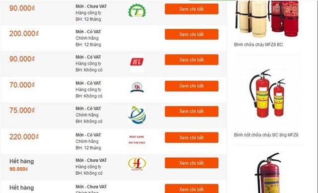 Loạn giá bình cứu hỏa ôtô: Để thị trường tự điều tiết