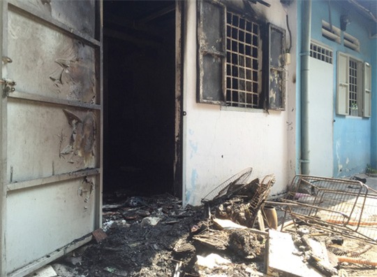 
Phòng trọ nơi xảy ra vụ cháy khiến đôi nam nữ bị bỏng nặng
