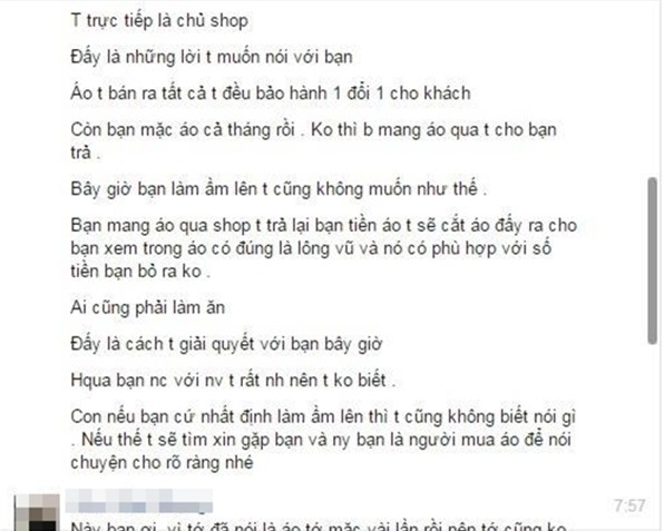 Một chủ shop ở Hà Nội bị tố bán hàng nhái quần áo Uniqlo với giá đắt đỏ - Ảnh 4.