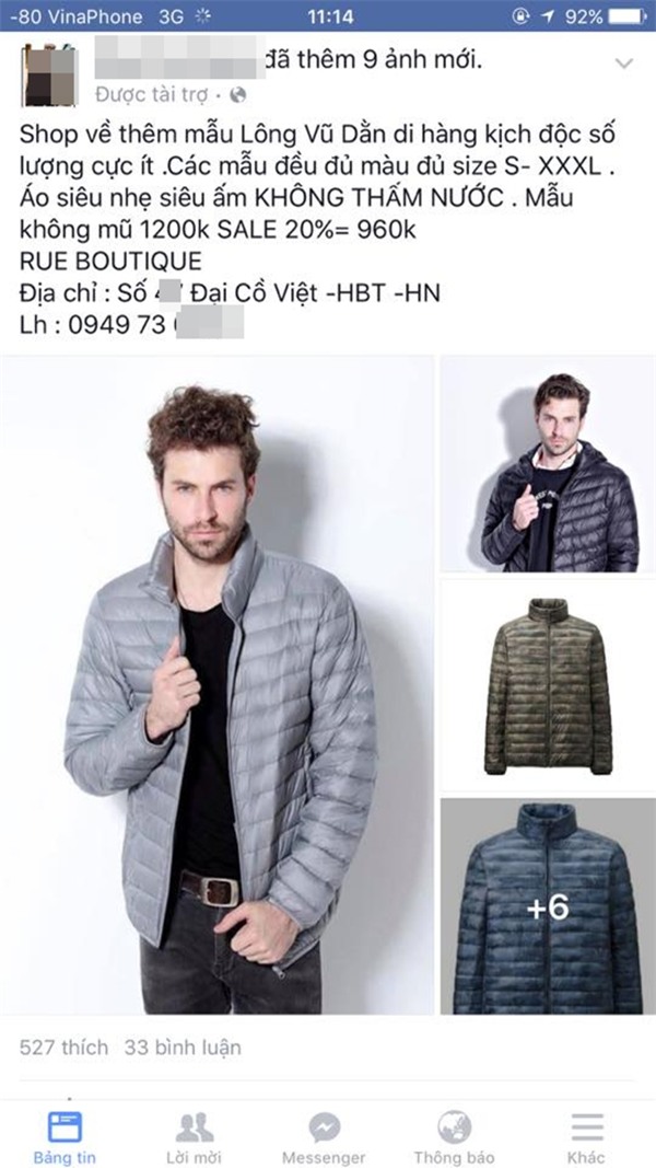 Một chủ shop ở Hà Nội bị tố bán hàng nhái quần áo Uniqlo với giá đắt đỏ - Ảnh 6.