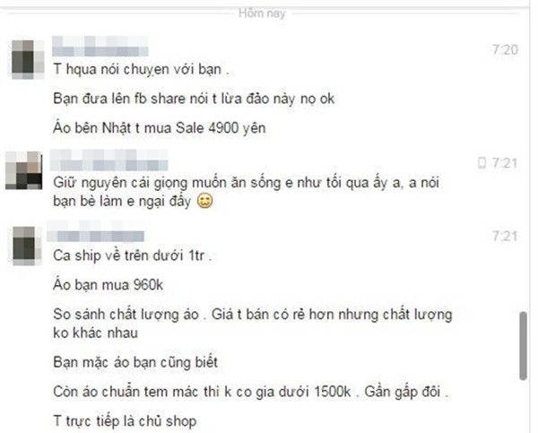 Một chủ shop ở Hà Nội bị tố bán hàng nhái quần áo Uniqlo với giá đắt đỏ - Ảnh 8.