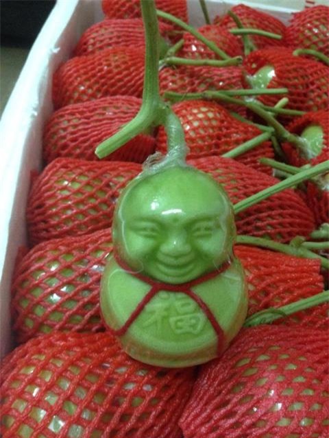 quả lạ cũng tổ tiên, trái cây Trung Quốc, dưa lê Trung Quốc, dưa lê thần tài, trái cây Việt Nam, Tết nguyên đán