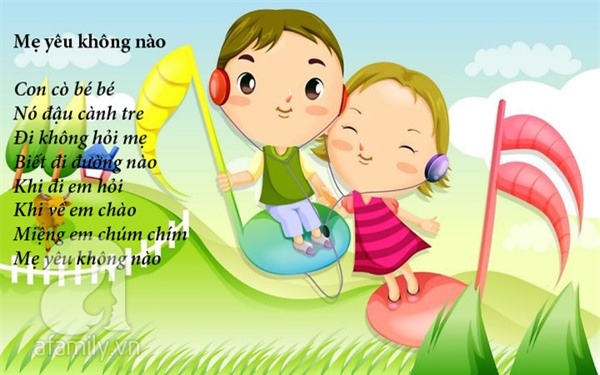 Bài hát cho trẻ mẫu giáo