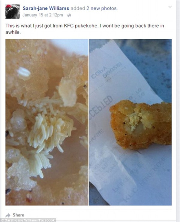 New Zealand: Thực khách kinh hãi khi phát hiện ra sự thật đằng sau lớp da gà KFC - Ảnh 1.