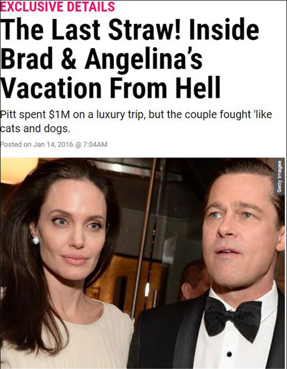 Rộ tin đồn Brad Pitt và Angelina Jolie sắp ly dị 1