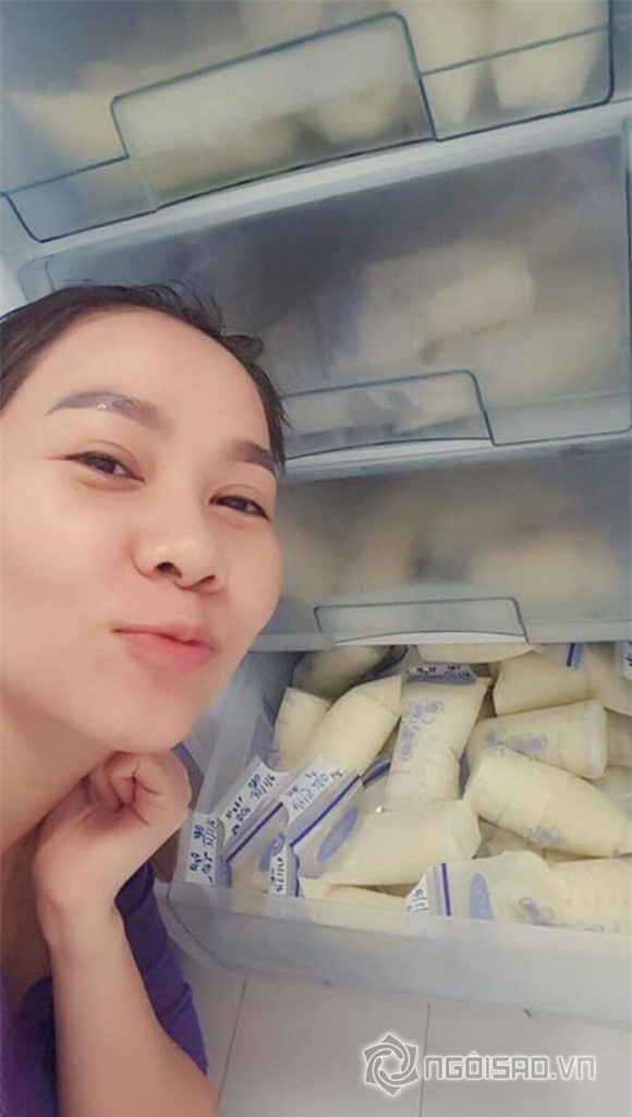 Thu Minh khoe ảnh con trai tập bơi 3